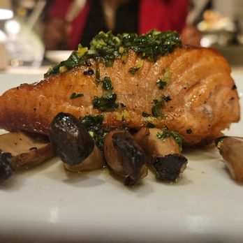 RPM Seafood - Salmon with mushrooms - Seafood Near Me - Chicago, Illinois