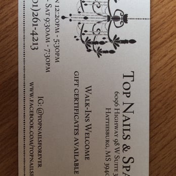 Top Nails & Spa - Great Place! - Hair Removal Near Me - Hattiesburg, Mississippi Top Nails & Spa - Great Place! - Hair Removal Near Me - Hattiesburg, Mississippi