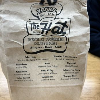 The Hat - Locations - Sandwiches Near Me - Murrieta, California