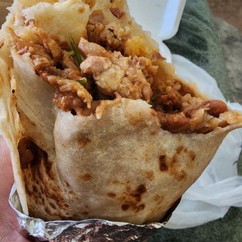 JJ Tacos & Mariscos - Delicious super pollo burrito! Chicken is well seasoned and flavorful. - Tacos Near Me - Los Banos, California JJ Tacos & Mariscos - Delicious super pollo burrito! Chicken is well seasoned and flavorful. - Tacos Near Me - Los Banos, California