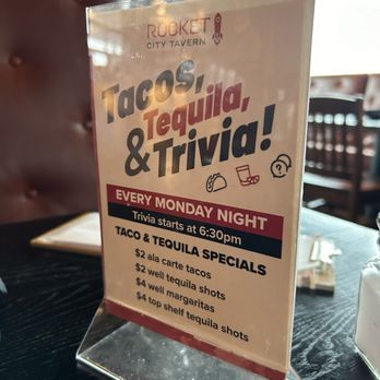 Rocket City Tavern - Trivia nite - New American Near Me - Huntsville, Alabama Rocket City Tavern - Trivia nite - New American Near Me - Huntsville, Alabama