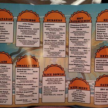 Tango's - Menu - Latin American Near Me - Ormond Beach, Florida
