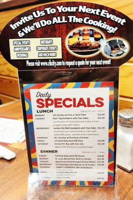 Menu photo 1 Rib City Estero, FL