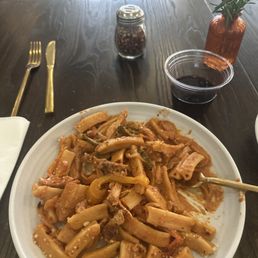 Chicken riggies and Cabernet Chicken riggies and Cabernet