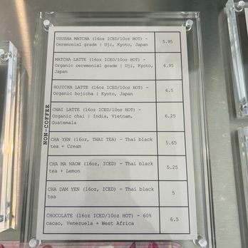 Memento Coffee Works - Menu - Coffee & Tea Near Me - Long Beach, California