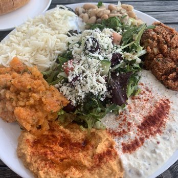 Sultan Kebab - Sultan's Vegetarian Plate - Turkish Near Me - Charlottesville, Virginia