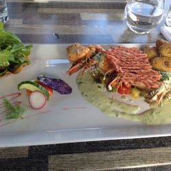 Le Puzzle - Brochette de gambas et saumon