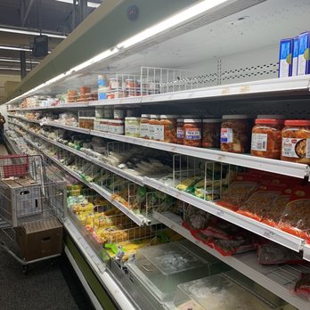 Lee Lee International Supermarkets - Aisle of kimchee, radishes, tofu, noodles - Seafood Markets Near Me - Chandler, Arizona