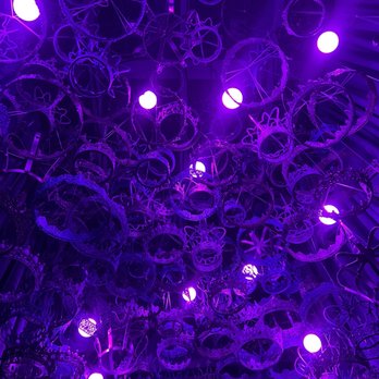 Color Factory - Purple crown roof - Art Museums Near Me - Houston, Texas Color Factory - Purple crown roof - Art Museums Near Me - Houston, Texas