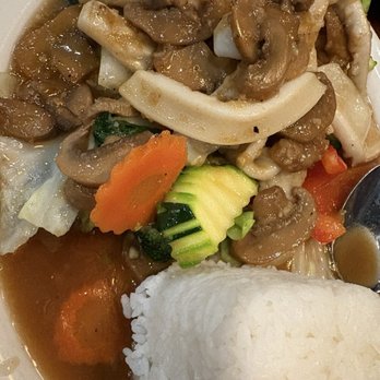 Just Thai - Garlic Lover Squid and veggies - Thai Near Me - Deerfield Beach, Florida Just Thai - Garlic Lover Squid and veggies - Thai Near Me - Deerfield Beach, Florida
