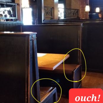Bud's Pub & Grill - Hard wooden edge on seating in booths right in u'r crack....ouch!! - Pubs Near Me - Dixon, California