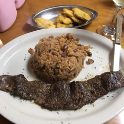 Rincon Latino Restaurant - Skirt steak plate $14.95, not worth it