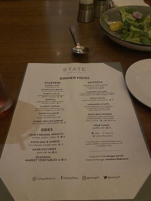 Menu photo 1 STATE Grill and Bar New York, NY