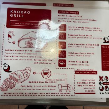 KAOKAO Grill - Menu - Barbeque Near Me - Berkeley, California