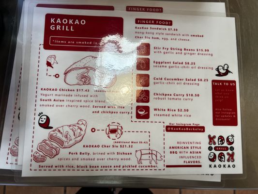 Menu photo 6 KAOKAO Grill Berkeley, CA