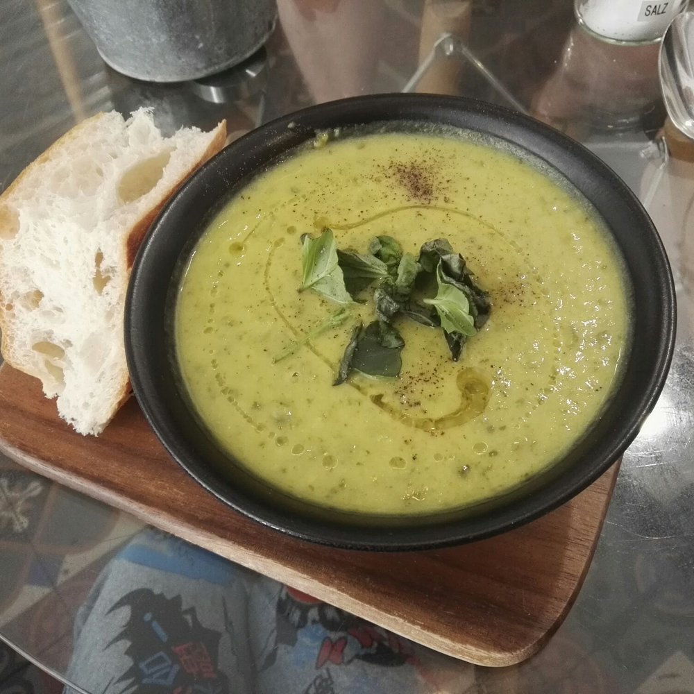 vegan curry zucchini coconut milk soup