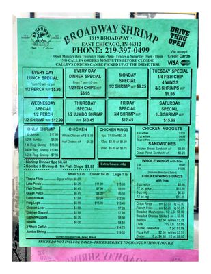 Menu photo 1 Broadway Shrimp East Chicago, IN
