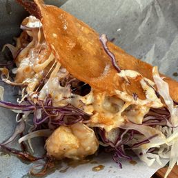 Shrimp cheese taco Shrimp cheese taco