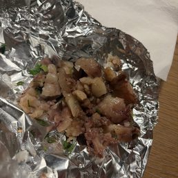 Received a Cabeza taco full of fat:( Received a Cabeza taco full of fat:(