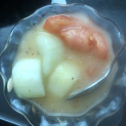 Novant Health Brunswick Medical Center - Would you eat this? Is It called "Tomato Cucumber Salad" @ Supply Novant Hospital. NEVER order this!