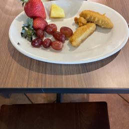 a plate of food on a table