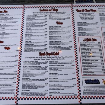 Stacks On Route 66 - Menu 1 - American Near Me - Glendora, California Stacks On Route 66 - Menu 1 - American Near Me - Glendora, California