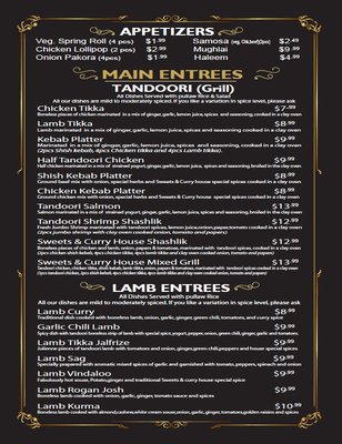 Menu photo 1 Sweets & Curry House Philadelphia, PA Menu photo 1 Sweets & Curry House Philadelphia, PA