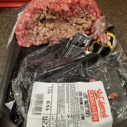 Edwards Cash Saver - Look what I found inside my hamburger. Fresh hamburger wrapped around old hamburger. Deal? I don't  think so!