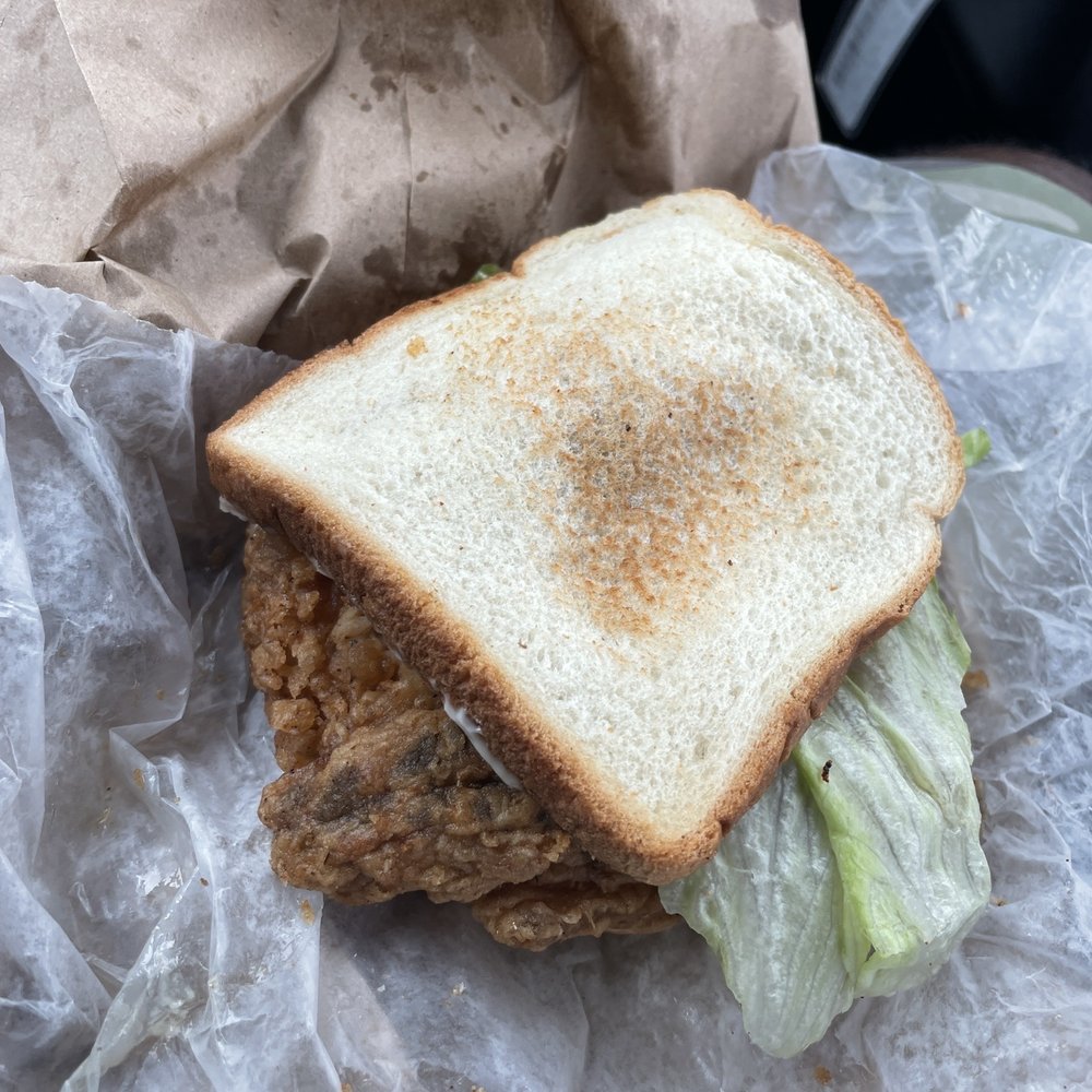 Paula's Fried Chicken - a sandwich with lettuce - Chicken Shop Near Me - Dublin, Georgia Paula's Fried Chicken - a sandwich with lettuce - Chicken Shop Near Me - Dublin, Georgia