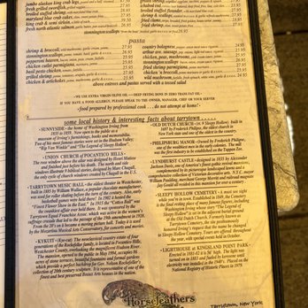Horsefeathers - Menu - American Near Me - Tarrytown, New York Horsefeathers - Menu - American Near Me - Tarrytown, New York