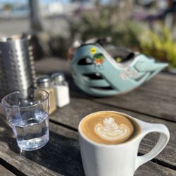 Sausalito Equator - Seasonal Spicy Honey Latte. Love!