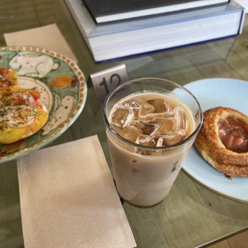 Beni Coffee - Beni Bagel with Chai Latte & Seasonal Fruit Danish - Coffee & Tea Near Me - Union City, New Jersey Beni Coffee - Beni Bagel with Chai Latte & Seasonal Fruit Danish - Coffee & Tea Near Me - Union City, New Jersey