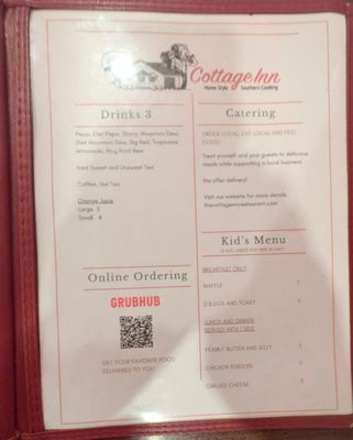 Menu photo 2 Cottage Inn Louisville, KY