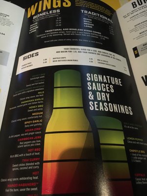 Menu photo 3 Buffalo Wild Wings Flagstaff, AZ