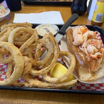 Supreme Seafood Restaurant - Lobster Roll and onion rings - Seafood Near Me - North Branford, Connecticut Supreme Seafood Restaurant - Lobster Roll and onion rings - Seafood Near Me - North Branford, Connecticut