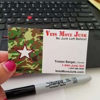 Vets Move Junk - Professional and courteous! Best I've worked with thus far!! - Junk Removal & Hauling Near Me