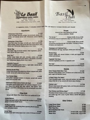 Menu photo 2 Basil Thai La Quinta, CA Menu photo 2 Basil Thai La Quinta, CA
