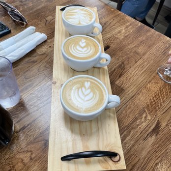 Madres Brunch - Coffee flight - hazelnut, white chocolate, dulce de leche - Breakfast & Brunch Near Me - Whittier, California