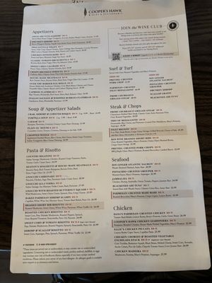 Menu photo 7 Cooper's Hawk Winery & Restaurant- Greenfield, WI Greenfield, WI Menu photo 7 Cooper's Hawk Winery & Restaurant- Greenfield, WI Greenfield, WI