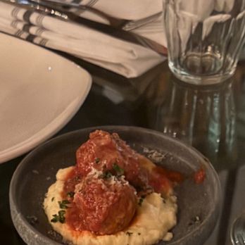 Cucina enoteca Del Mar - Meatball polenta - Italian Near Me - Del Mar, California Cucina enoteca Del Mar - Meatball polenta - Italian Near Me - Del Mar, California