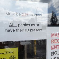 Must be 21+ with ID to enter