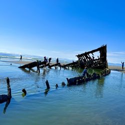 Peter Iredale Ship Wreck - Enough sand has been washed away that now the entire ruins are exposed (July 2023)!