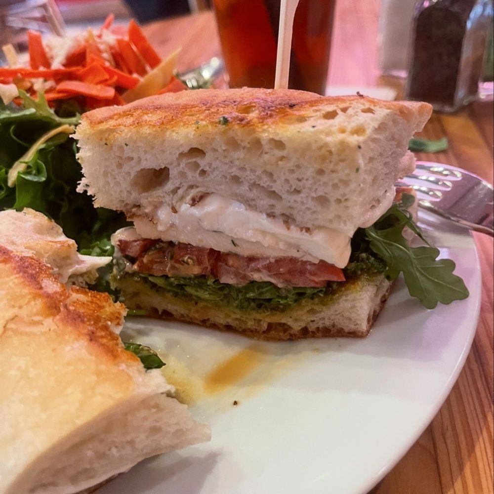 Cappyccino's - This was a seasonal sandwich w/ chicken and fresh burrata - SO good - New American Near Me - San Antonio, Texas Cappyccino's - This was a seasonal sandwich w/ chicken and fresh burrata - SO good - New American Near Me - San Antonio, Texas