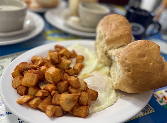 Photo of Mike & Ronda's The Place - Flagstaff, AZ, US. HUMONGOUS biscuits