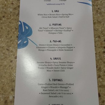 Poke Wave - Menu - Poke Near Me - Tempe, Arizona