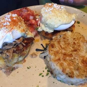 Snooze, an A.M. Eatery - Chilaquiles Benedict - Breakfast & Brunch Near Me - Lone Tree, Colorado