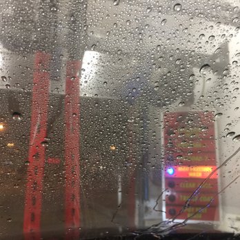 Circle K - raindrops on the windshield of a car - Gas Stations Near Me - Orland Park, Illinois