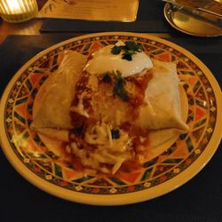 Houstons Fine Burrito Company - Excellent Caritas Burrito Chimichanga.