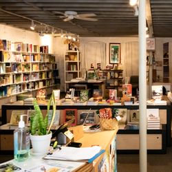 Native Books at Arts & Letters - Inside of the store from the front entrance.