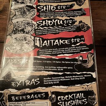 High Five Ramen - Menu - Ramen Near Me - Chicago, Illinois High Five Ramen - Menu - Ramen Near Me - Chicago, Illinois
